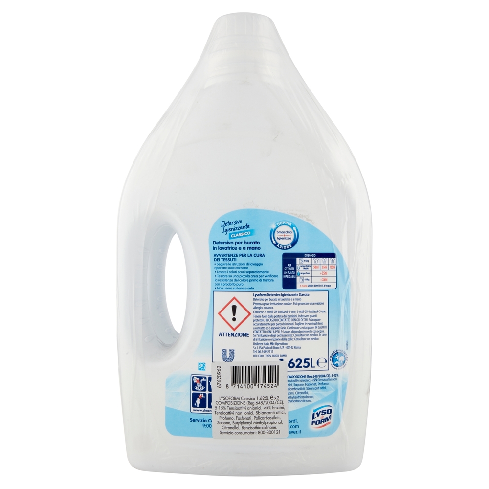 Lysoform Detersivo Igienizzante Classico 2 x 1,625 L